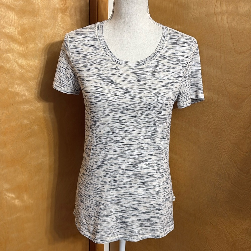 Lululemon Beat The Heat Short Sleeve Tiger Space Dye Shirt See Through Mesh Back